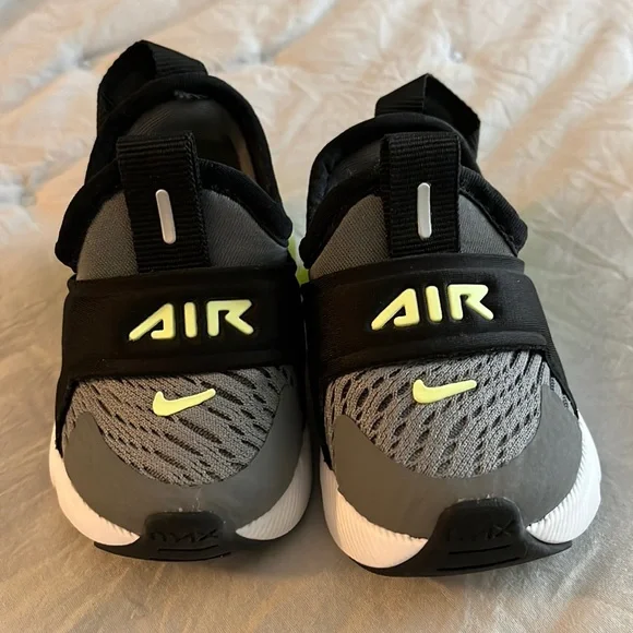 🆕 Nike Air Max 270 Extreme (TD) ‘Smoke Grey Volt’ Size 2C (newborn) - Picture 2 of 8
